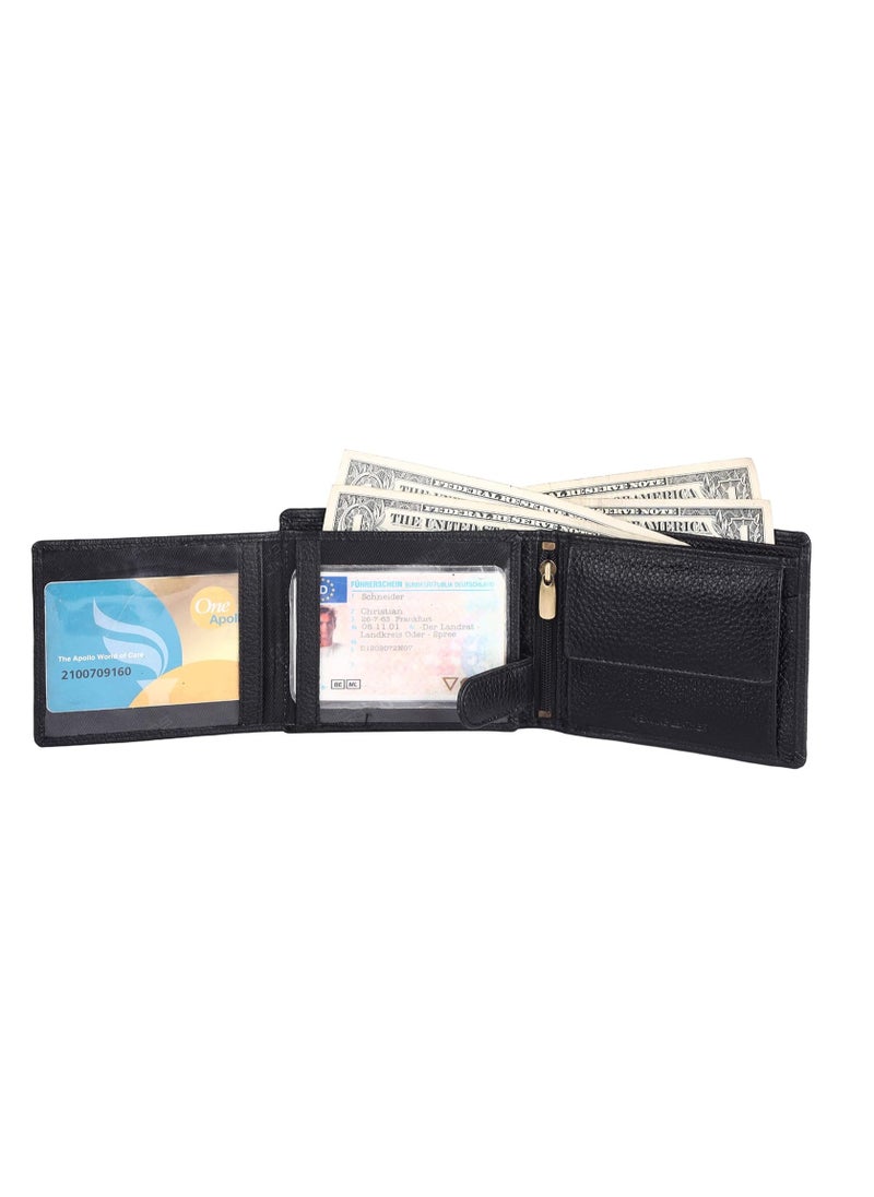 Gift Combo - Genuine Leather Wallets for Men and Women, Stylish Couples Gift Set with Multiple Card Slots, Zipper Pockets - Ramadan, Eid, Anniversary and Wedding Gift | 7KDB