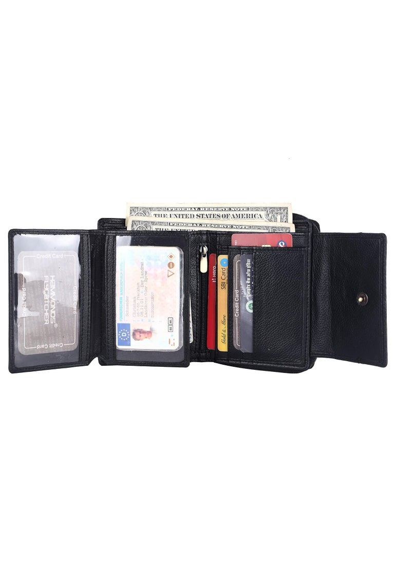 Gift Combo - Genuine Leather Wallets for Men and Women, Stylish Couples Gift Set with Multiple Card Slots, Zipper Pockets - Ramadan, Eid, Anniversary and Wedding Gift | 21PH