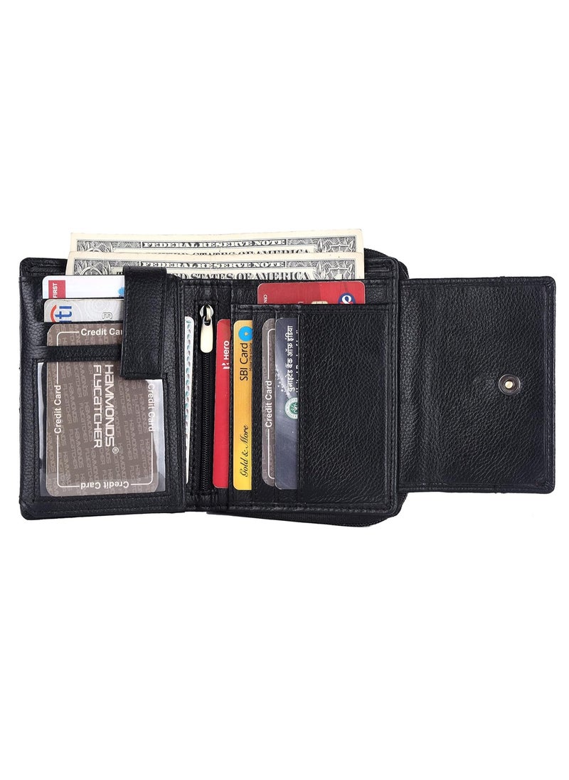 Gift Combo - Genuine Leather Wallets for Men and Women, Stylish Couples Gift Set with Multiple Card Slots, Zipper Pockets - Ramadan, Eid, Anniversary and Wedding Gift | 21PH