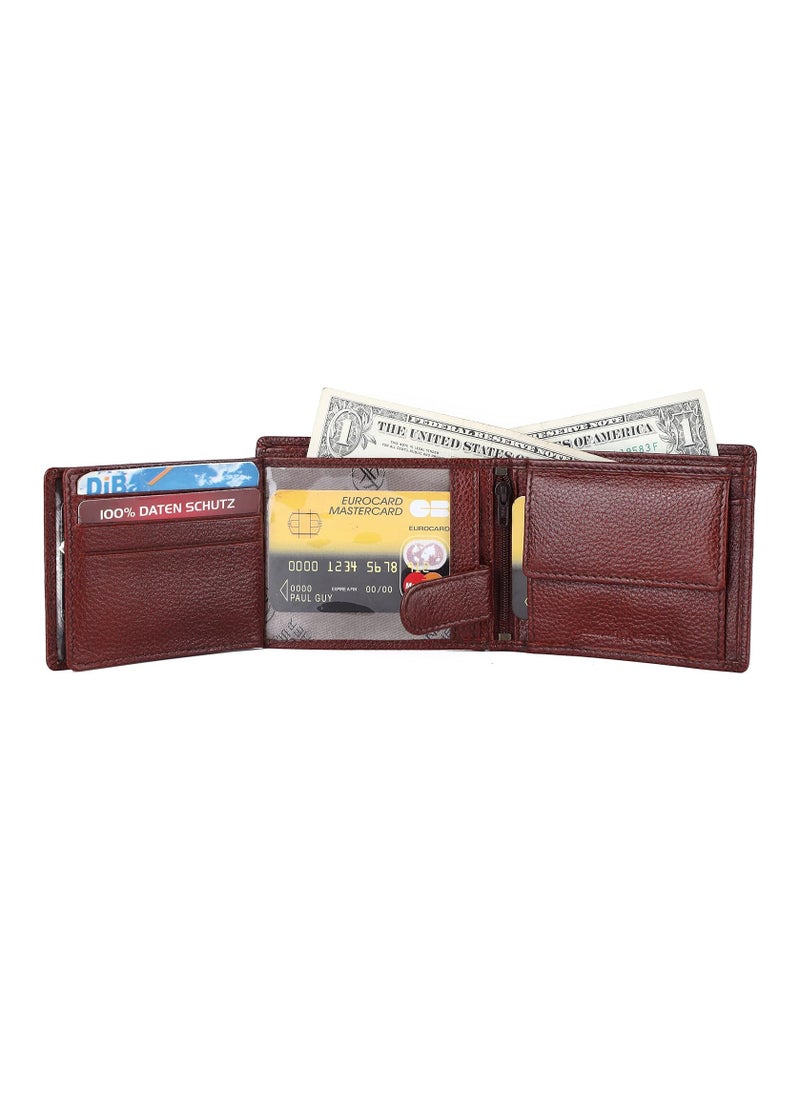 Gift Combo - Genuine Leather Wallets for Men and Women, Stylish Couples Gift Set with Multiple Card Slots, Zipper Pockets - Ramadan, Eid, Anniversary and Wedding Gift Idea | HJYF