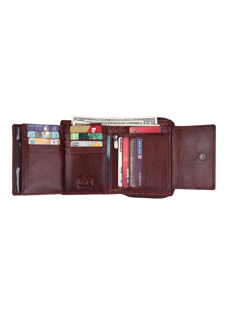 Gift Combo - Genuine Leather Wallets for Men and Women, Stylish Couples Gift Set with Multiple Card Slots, Zipper Pockets - Ramadan, Eid, Anniversary and Wedding Gift Idea | HJYF
