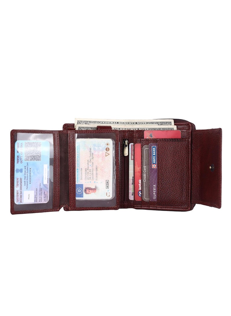 Leather Wallet Combo Gifts Set for Men & Women - Premium Secret Gifts for Men & Colleagues - Men's and Women's Wallets for Anniversary, Marriage Gifts | 21P6