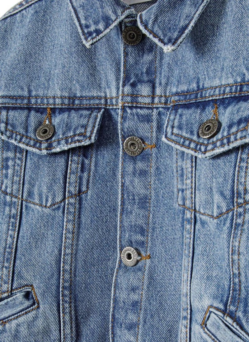 Kids Boys  Collared Denim Jacket
