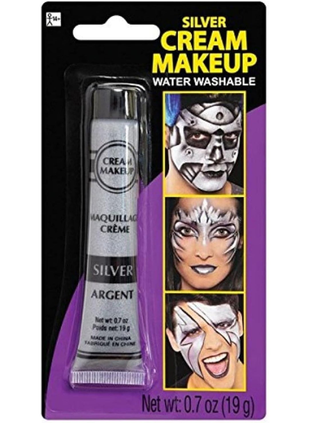 amscan Silver Metallic Cream Make Up  07 Oz 1 Pc