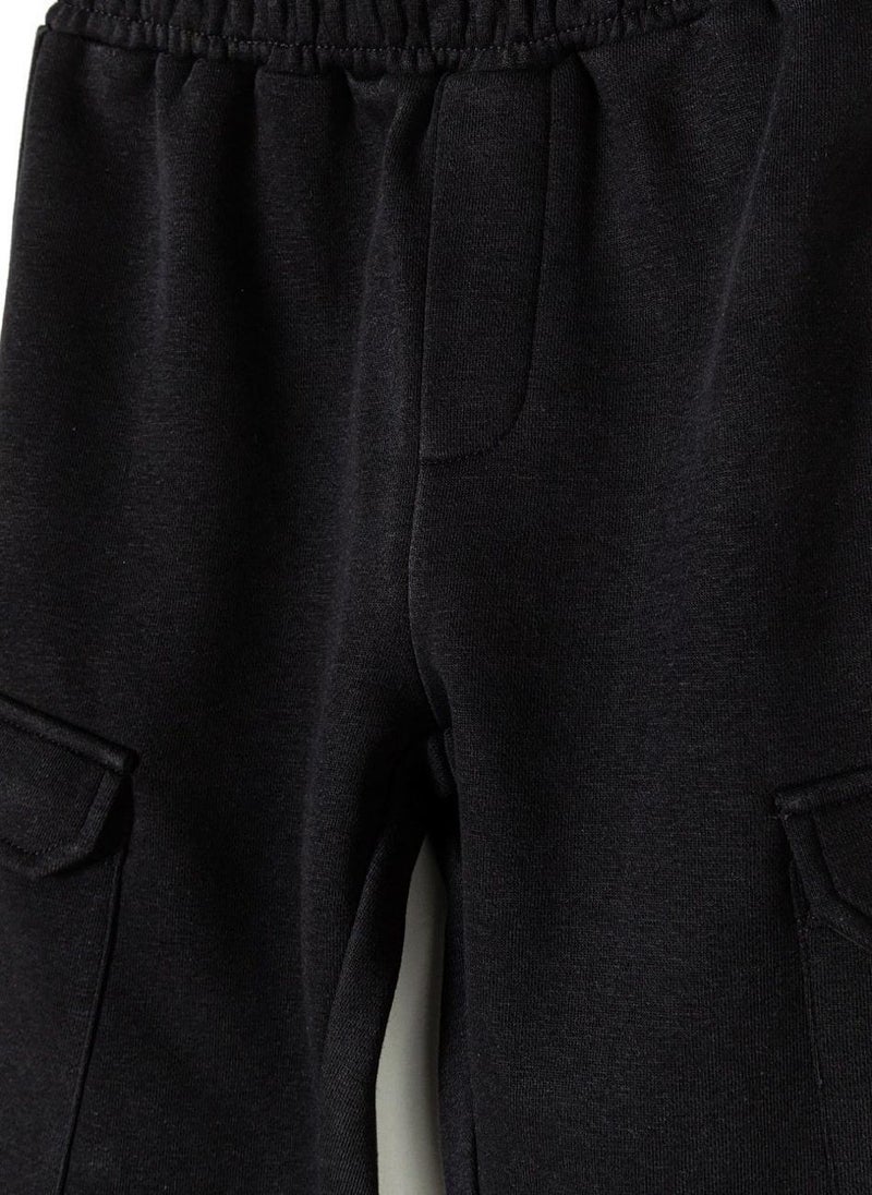 Kids Girls Cotton Cargo Joggers