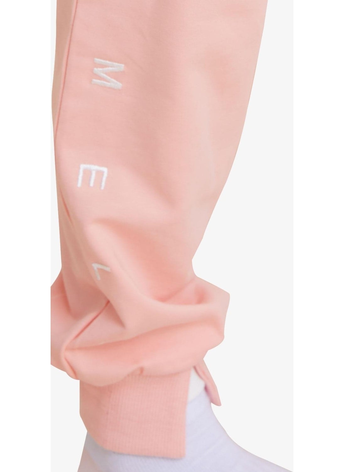 Girl's Printed Tracksuit Bottoms 8-14 Years, Salmon