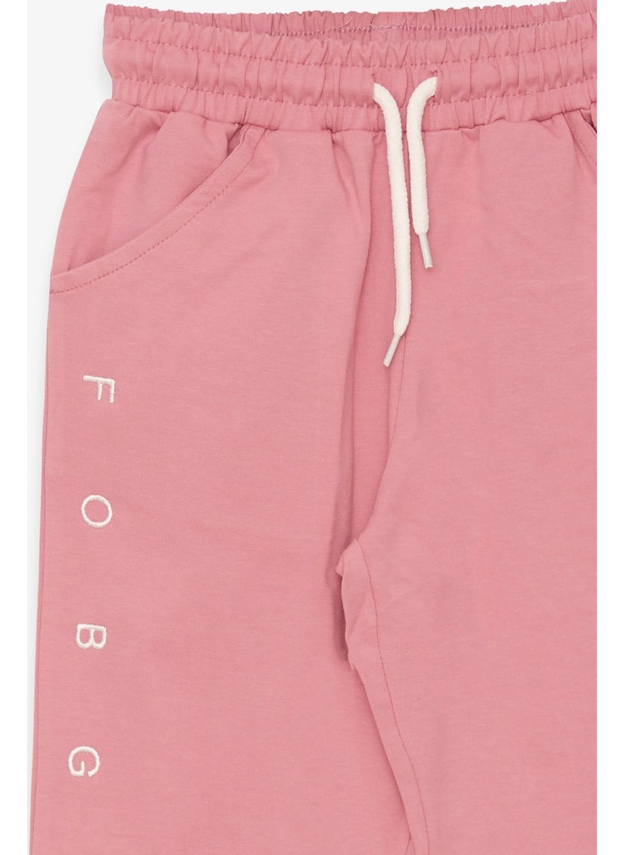 Breeze Girl's Sweatpants Printed Rosehip (8-14 Years)