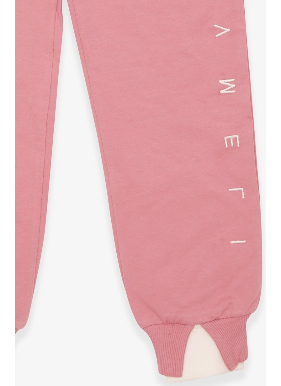 Breeze Girl's Sweatpants Printed Rosehip (8-14 Years)