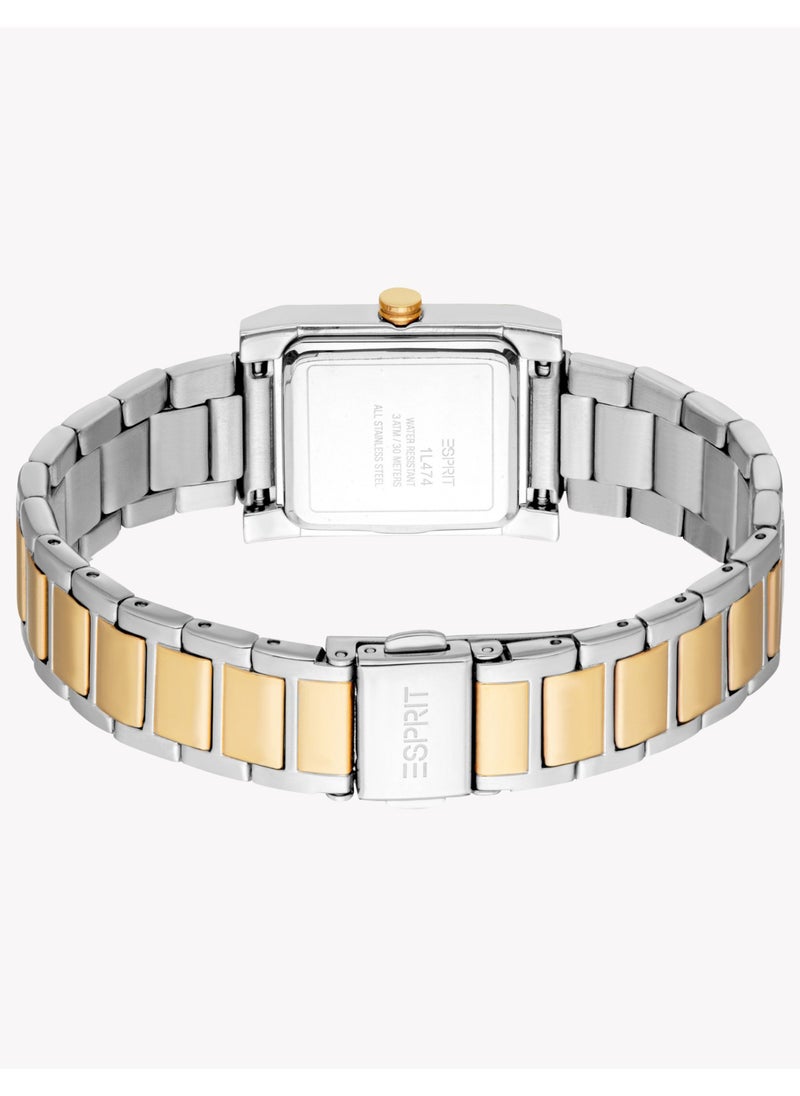 ESPRIT Women's Silver & Gold Watch | Model ES1L474M0055