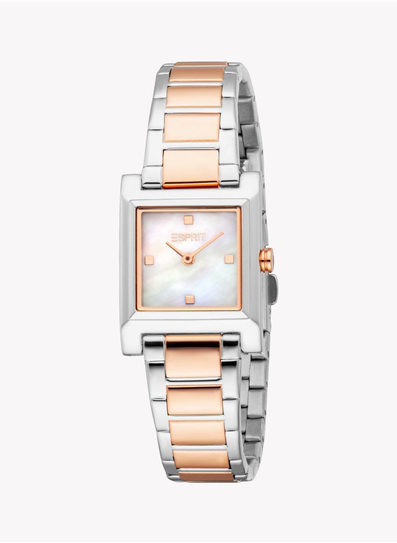 ESPRIT Women's Silver/Rose Gold Watch | ES1L474M0065