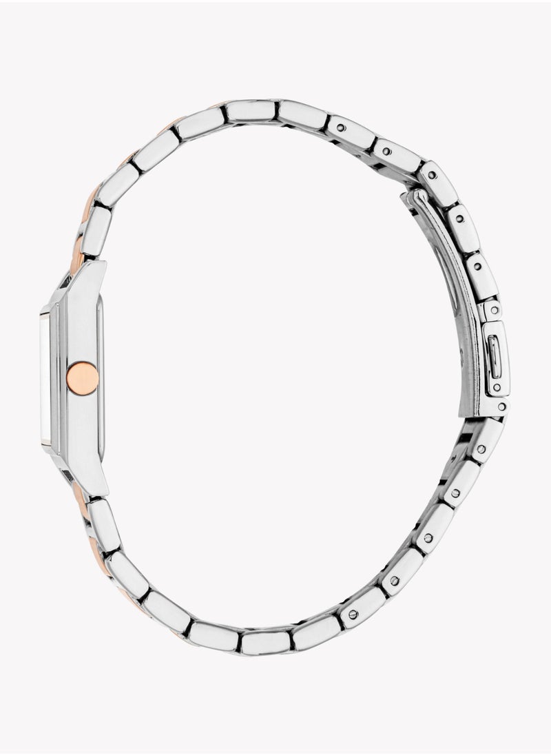 ESPRIT Women's Silver/Rose Gold Watch | ES1L474M0065