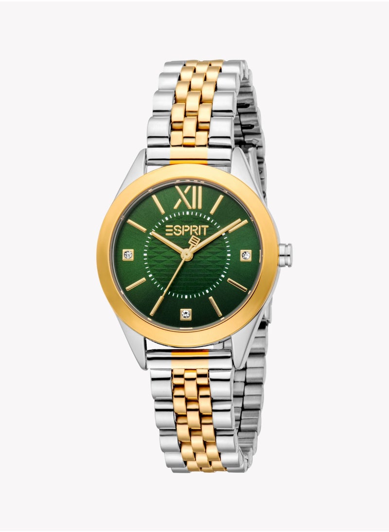 ESPRIT Women's Silver/Gold Watch | ES1L434M1065