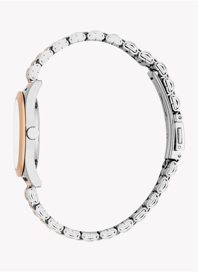 ESPRIT Women's Silver & Rose Gold Watch | ES1L434M1075