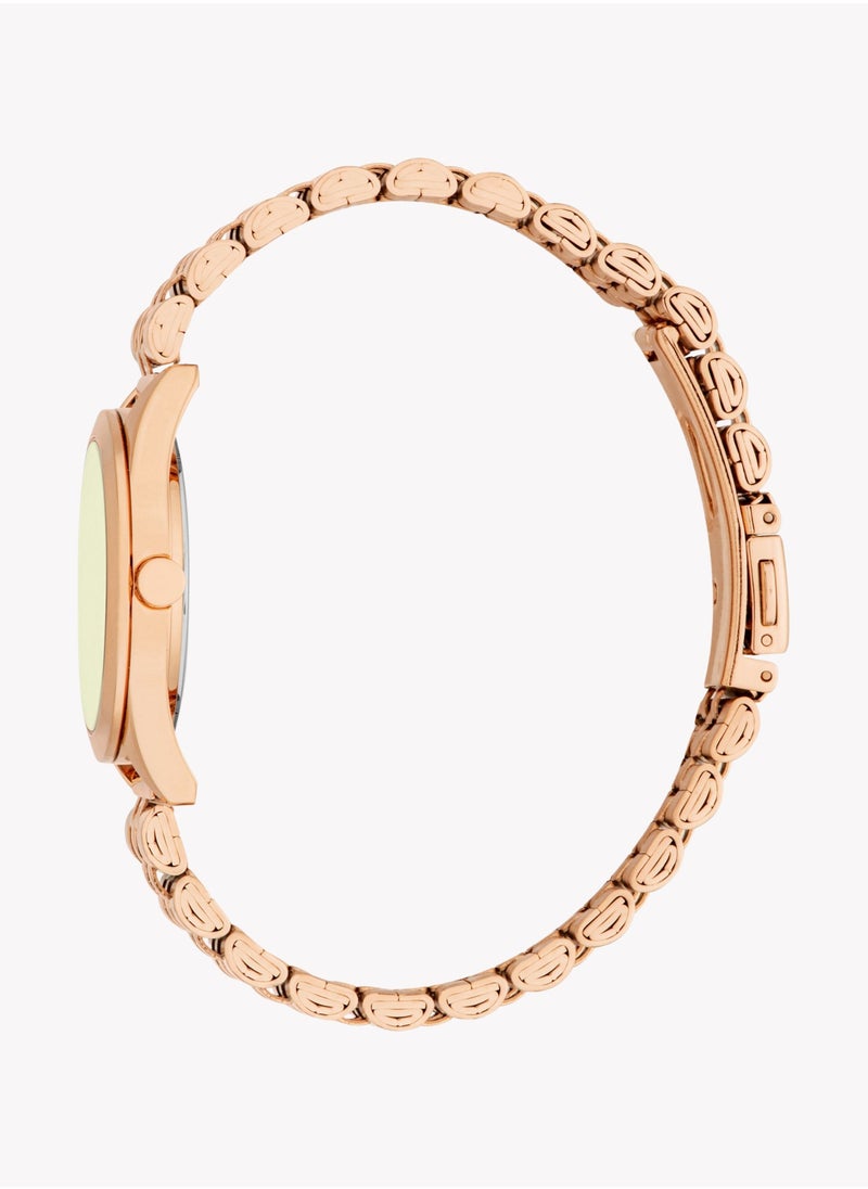 ESPRIT Women's Rose Gold Watch, Olive Dial | ES1L434M1045