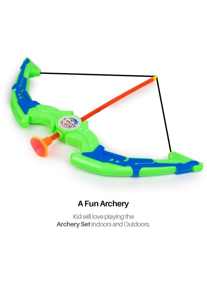 Ratna's Junior Archery Set with 1 Bow and 3 Arrows Small & Compact Size Indoor & Outdoor Fun Travel Games for Kids