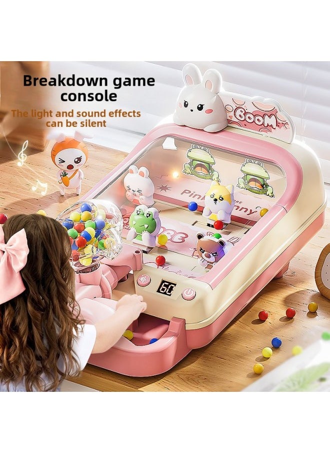 2025 Electric Pinball Machine Shooting Game Machine Beads Puzzle Concentration Parent-child-Specification:[exquisite Gift Box] Yellow Shiba Inu Pinball Machine 30 Beads - Rechargeable Version