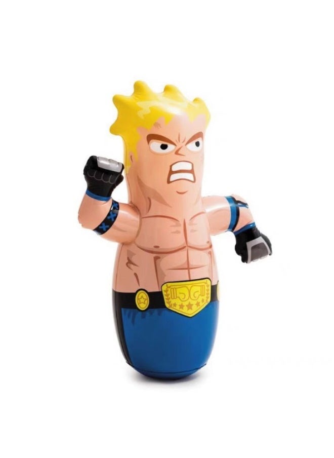 A Generation Of Inflatable Tumbler Children 90cm Small Baby Toys Kindergarten Gift To Push The Stall Animals-Color:Thickened Muscle Male 85cm-Specifications:Match: Air Cylinder + Repair Subsidy