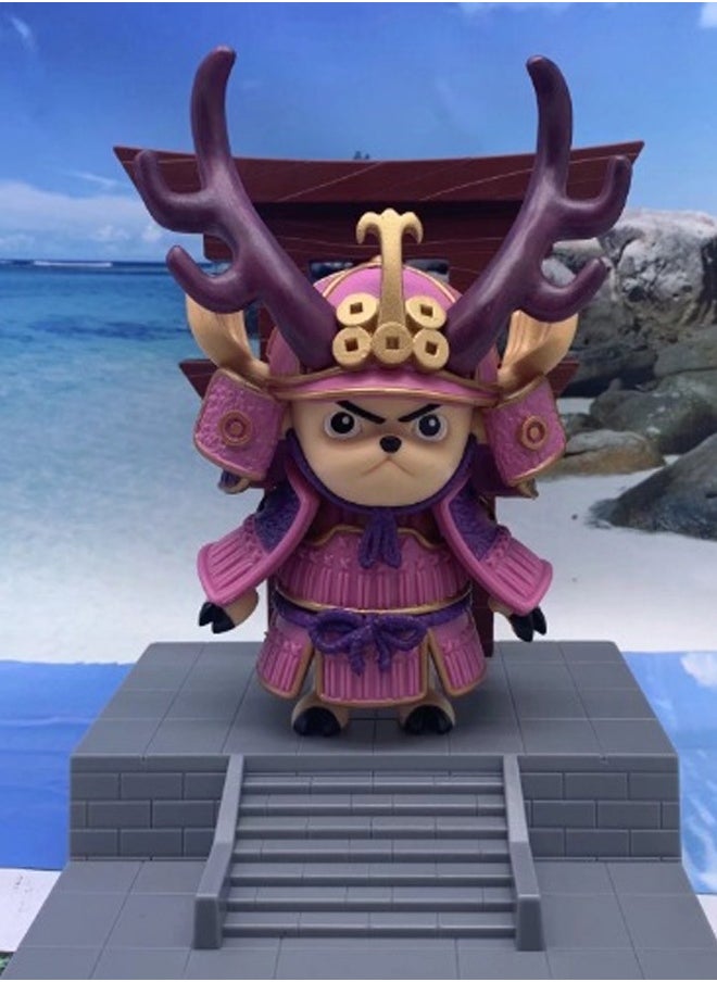 One Piece Samurai Chopper Action Figure Decorative Resin Sculpture Home Decor Statue, Art Figurine Home Ornament Decoration for Office, Living Room, Bedroom, Book Shelf, TV Cabinet, Desktop