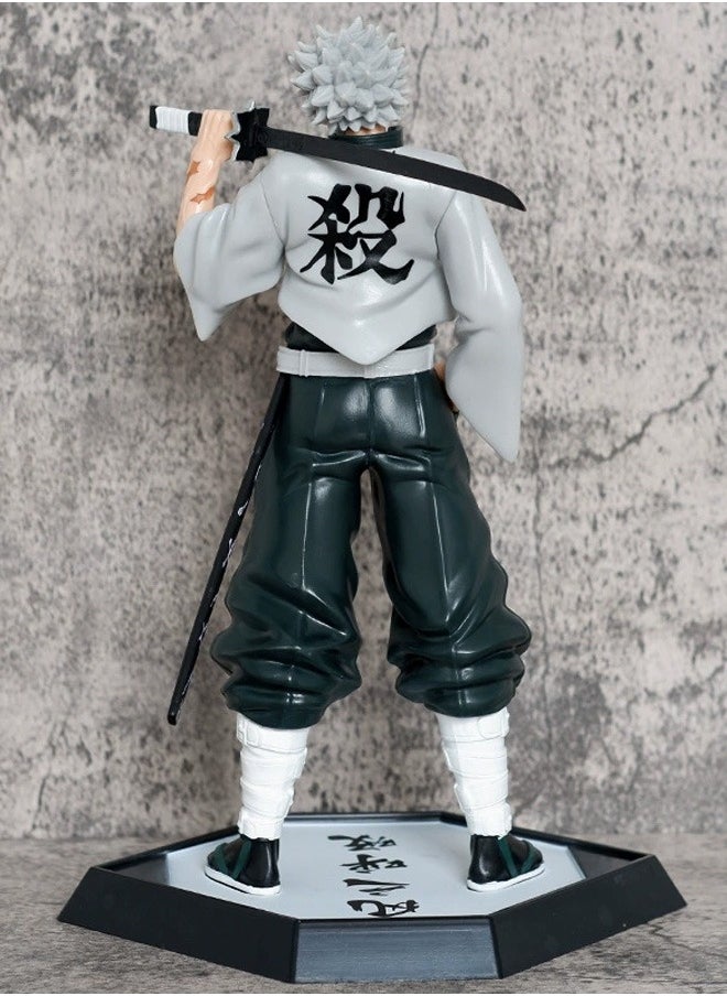 Kimetsu no Yaiba Shinazugawa Sanemi Action Figure Decorative Resin Sculpture Home Decor Statue, Art Figurine Home Ornament Decoration for Office, Living Room, Bedroom, Book Shelf, TV Cabinet, Desktop