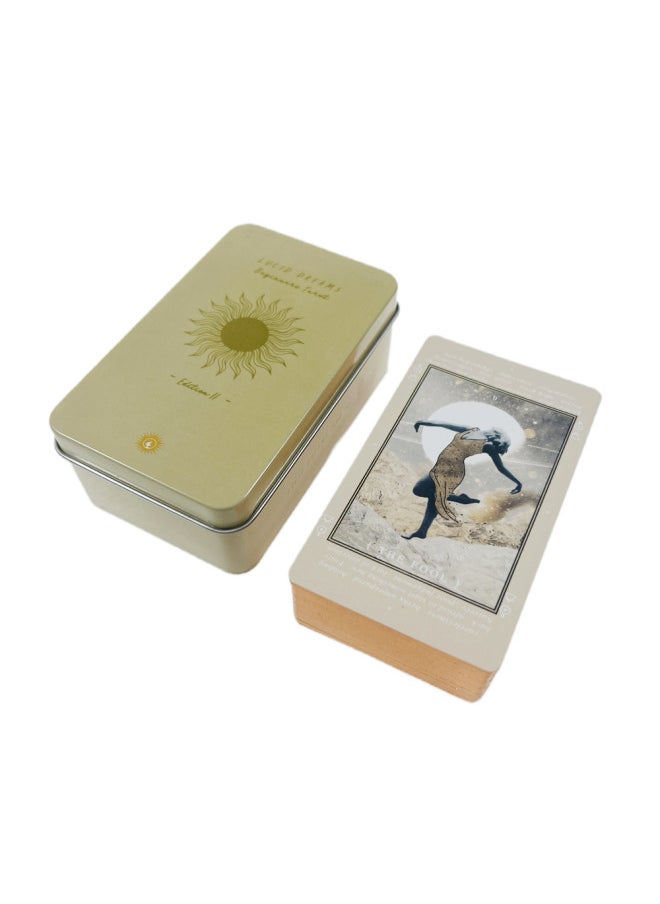 Tarot Card Gilding Craft High-grade Iron Box Tarot Card Tarot Cards Deck With Paper Manual-Color:T36 Iron Box Teddy Tarot Teddy Bear Tarot