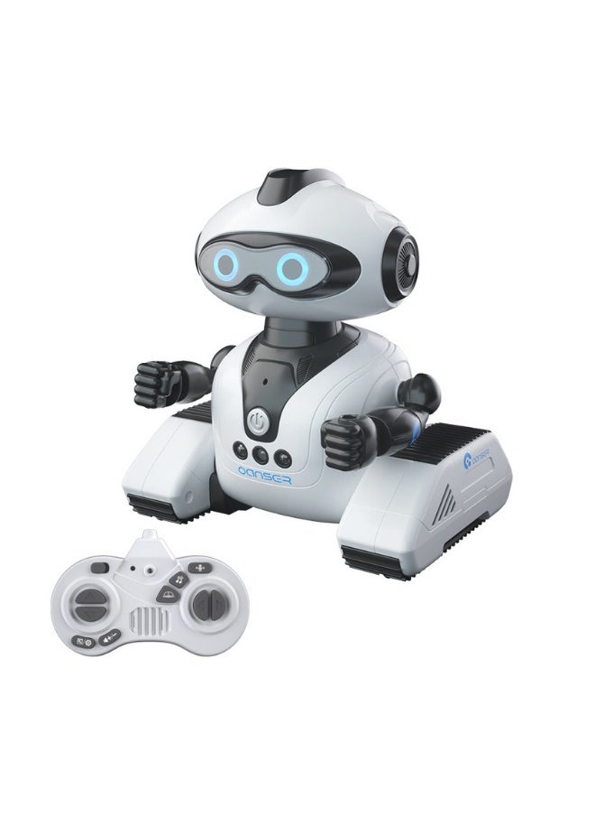 Candy Wish 2.4G Intelligent Interactive Robot Toys for Kids, Rechargeable Remote Control Emo Robots with Gesture Sensing, Fun Recording and Shining LED Eyes, RC Robot Toys Gifts for all ages Boys Girls