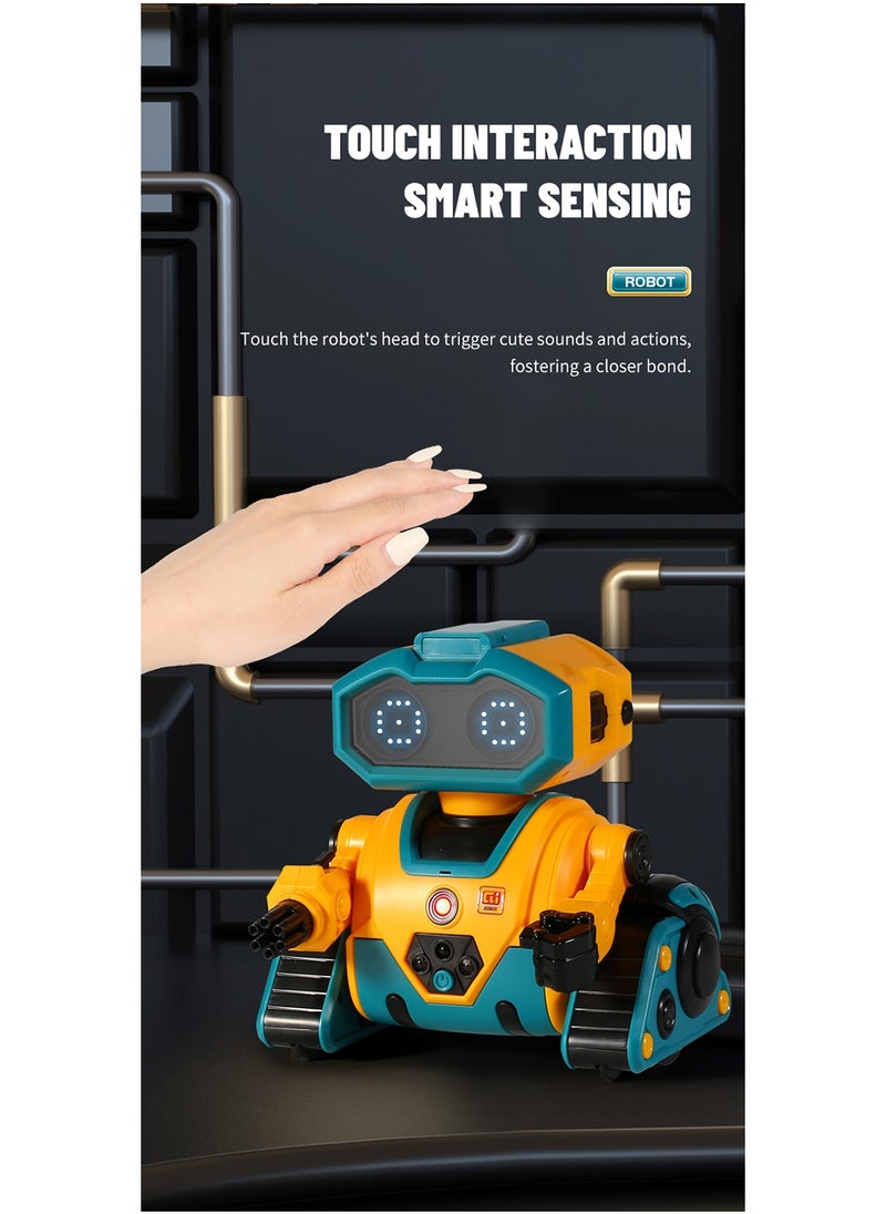 Intelligent Programming Robot DIY Assembly with Infrared Sensor 2.4G Wireless Remote Control Cute Toy Gift for Kids
