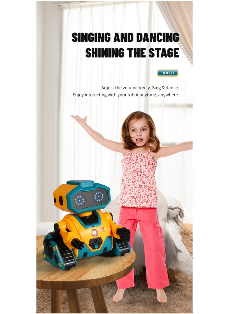 Intelligent Programming Robot DIY Assembly with Infrared Sensor 2.4G Wireless Remote Control Cute Toy Gift for Kids