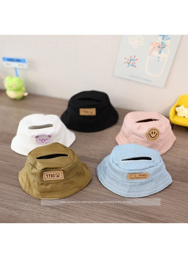 First/Second Generation Blind Box Labubu Sunshade Hat Pendant Doll Clothes Glasses Accessories Labubu Vinyl Doll-Specifications:Suitable For Pendant First And Second Generation-Color:Denim Blue Peaked Cap (doll Not Included)
