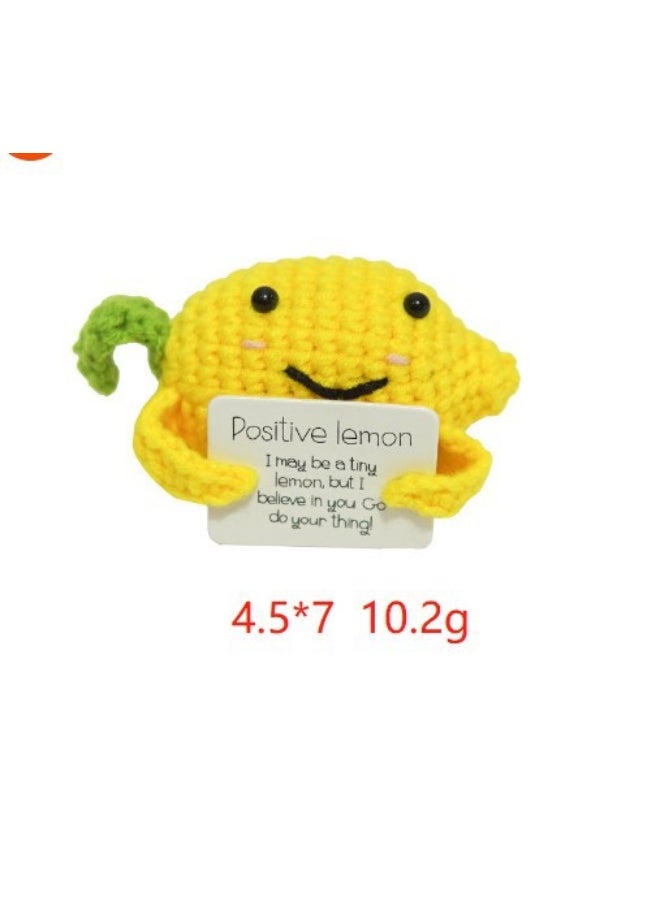 Quirky Expression Potato Doll - Positive Energy Knitted Yarn Decor