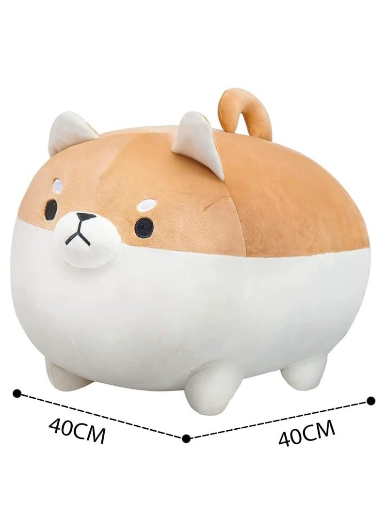 Stuffed Animal Shiba Inu Plush Dog Toy Anime Plush Soft Pillow, Plushies Shiba Inu Plush Plush Toy Pillows Doll Dog,Plush Toy Gifts for Girl Boy (40CM)
