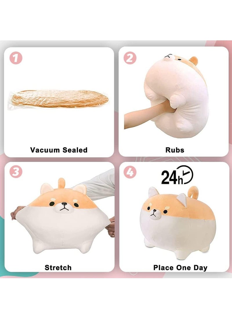 Stuffed Animal Shiba Inu Plush Dog Toy Anime Plush Soft Pillow, Plushies Shiba Inu Plush Plush Toy Pillows Doll Dog,Plush Toy Gifts for Girl Boy (40CM)
