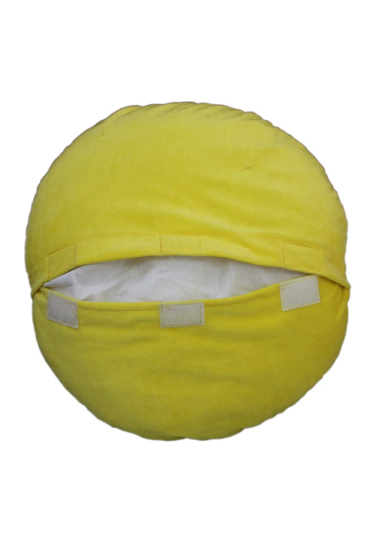 Amardeep Baby Stuffed Toy Fun PillowFootball 14 X 14 inches Yellow