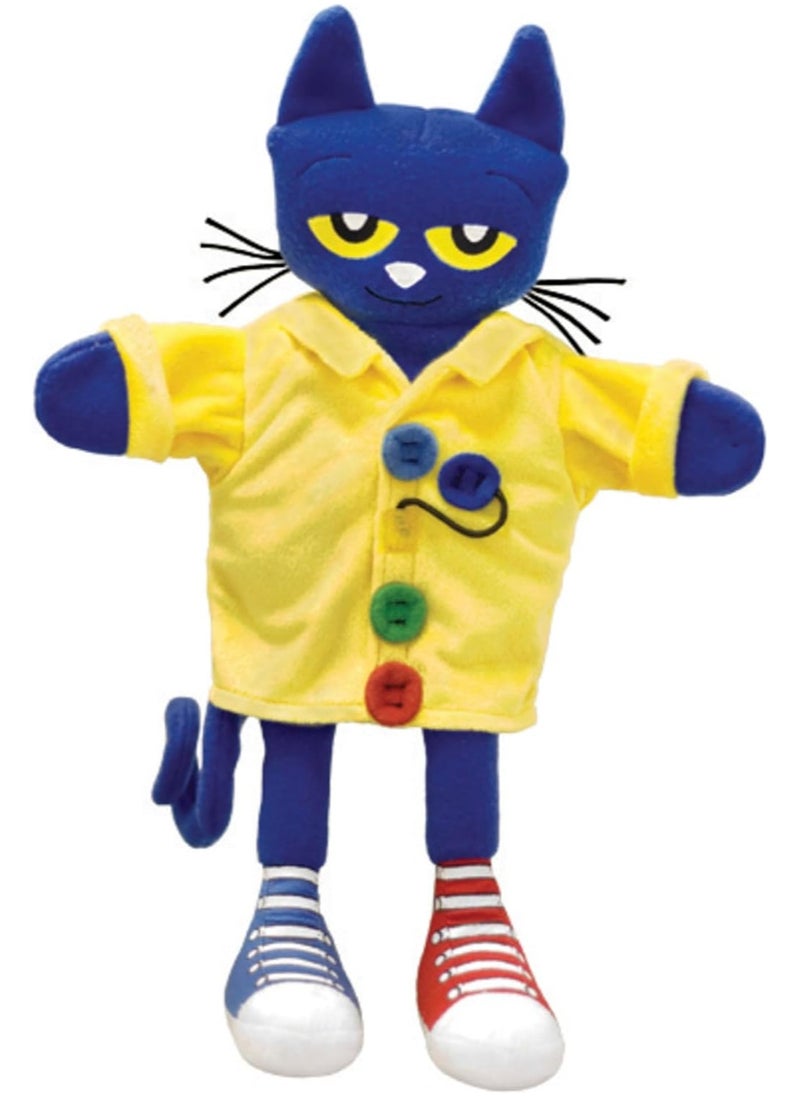 MerryMakers Pete the Cat and His Four Groovy Buttons Hand Puppet, 14.5-Inch