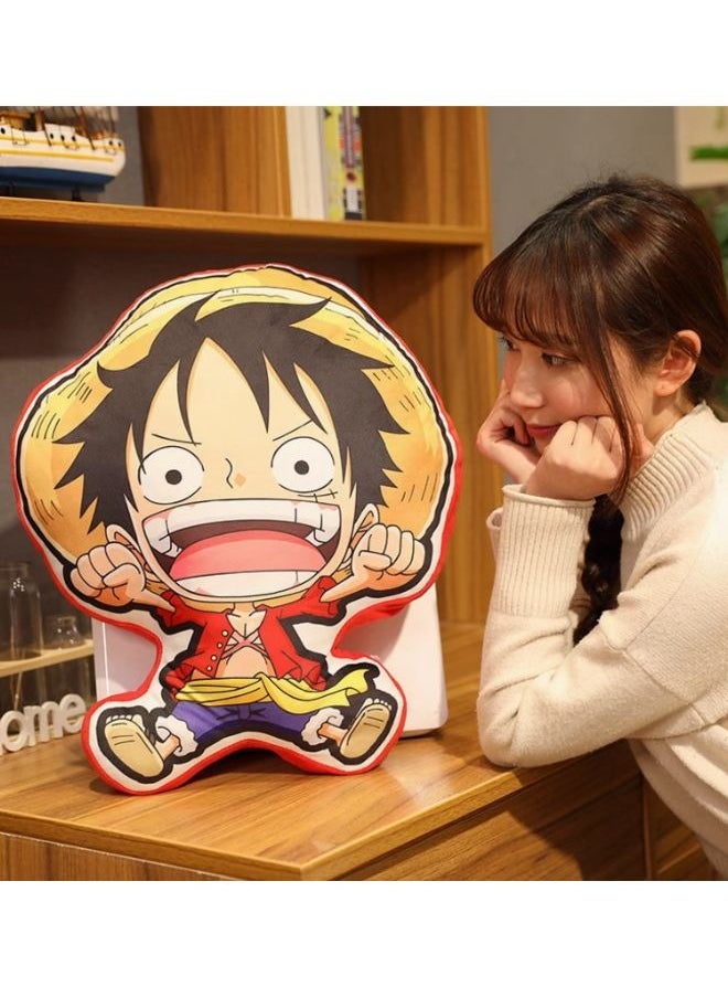 One Piece 30cm pillow cute Anime doll toy Luffy soft and comfortable cushion