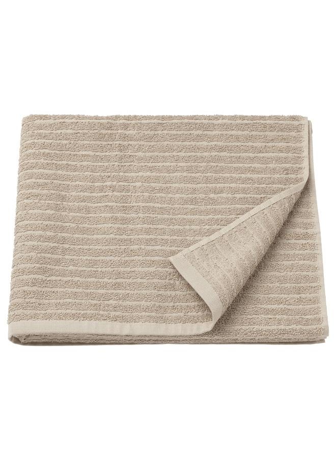 Bath towel, light beige, 70x140 cm