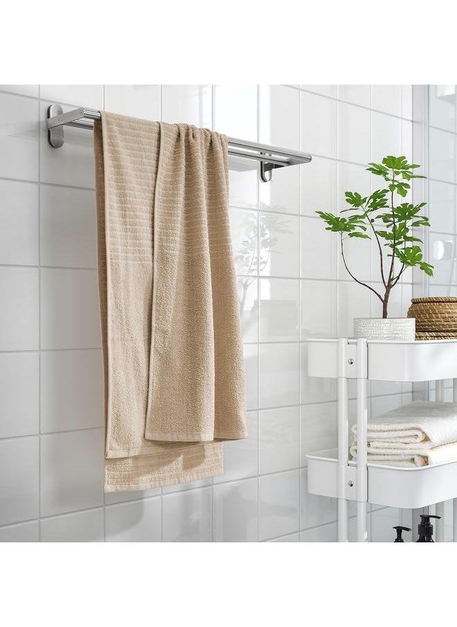 Bath towel, light beige, 70x140 cm