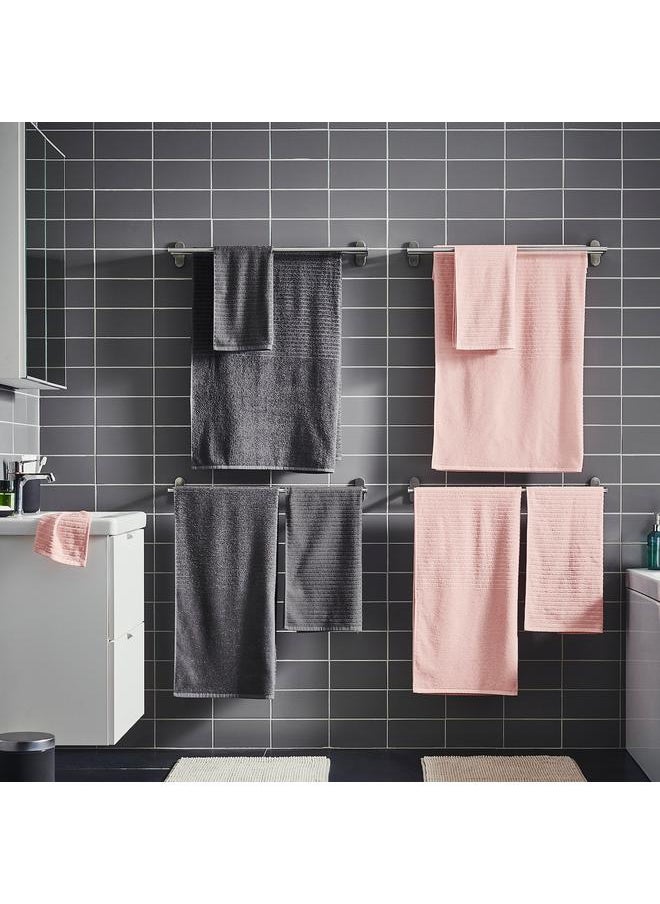 Bath towel, dark grey, 70x140 cm