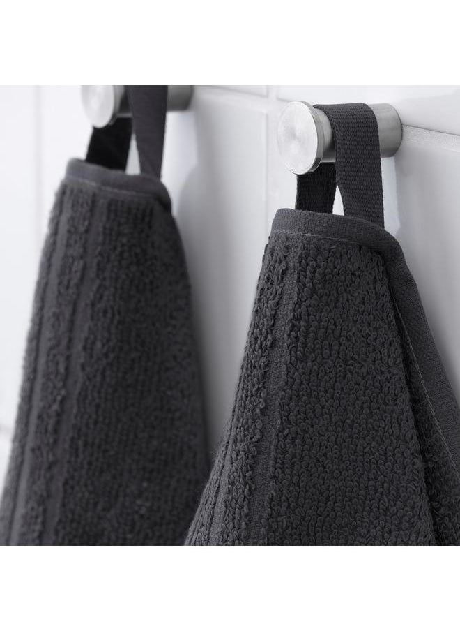 Bath towel, dark grey, 70x140 cm