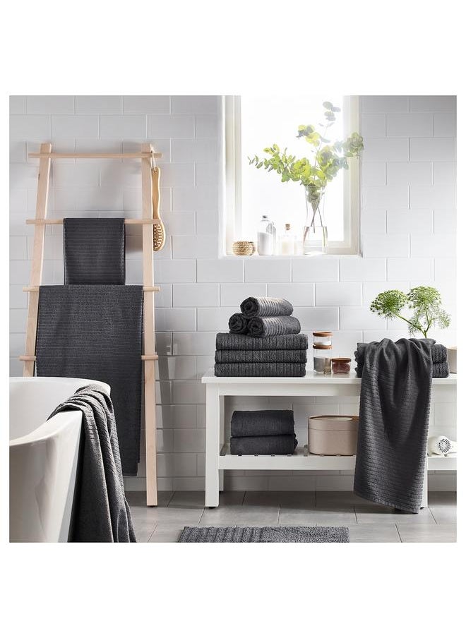 Bath towel, dark grey, 70x140 cm