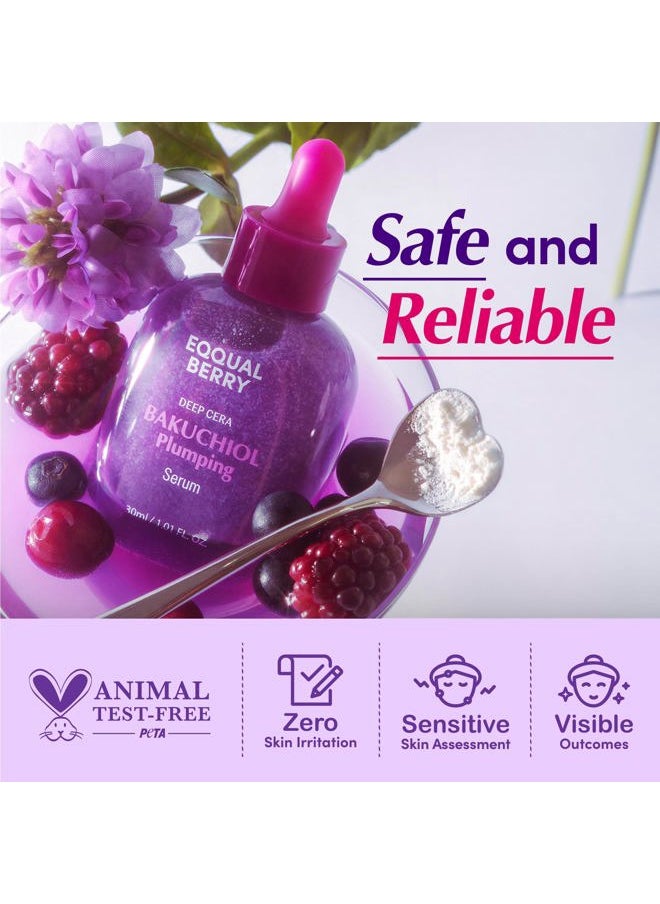 Bakuchiol Plumping Serum – Pore and Wrinkle Minimizer with Bakuchiol | Retinol Alternative for Sensitive Skin | Enhances Firmness and Elasticity with Ceramide and Peptides, 1.01oz / 30ml