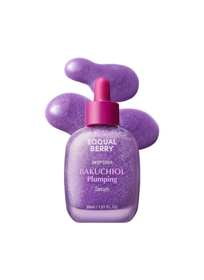 Bakuchiol Plumping Serum – Pore and Wrinkle Minimizer with Bakuchiol | Retinol Alternative for Sensitive Skin | Enhances Firmness and Elasticity with Ceramide and Peptides, 1.01oz / 30ml