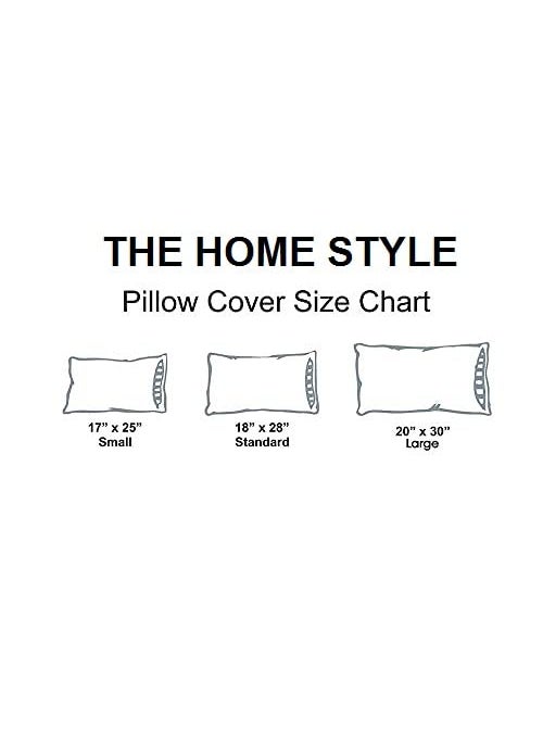 THE HOME STYLE Super Soft Cotton Standard King Size Printed Pillow Covers ll Pillow Cases 18 x 28 Inches Set of 2 Piece Sand Stone