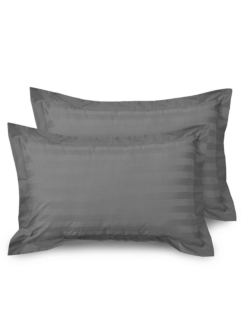 Rj Products Solid Pillow Covers Set of 6 Piece King Size Grey_Stripes