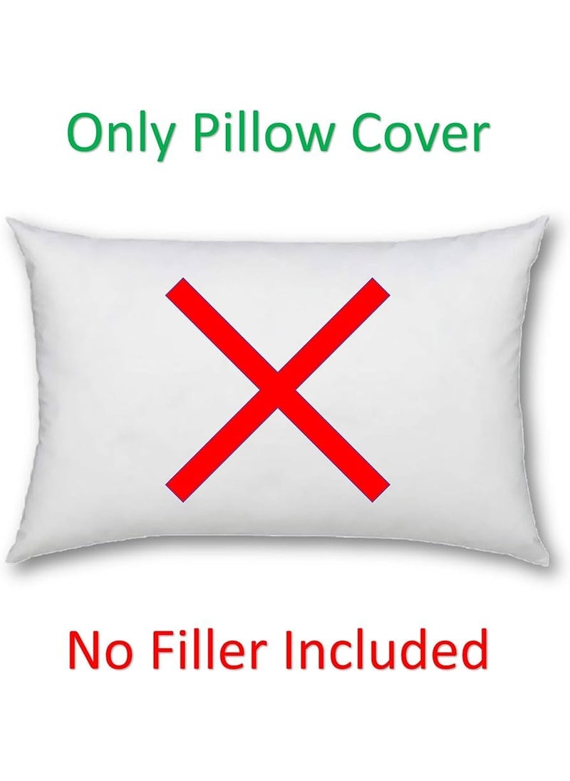 HOUSE FOX Floral Zipper Cotton Pillow CoversCasesProtectors NOT Pillow Set of 2 Pair Or 4 PcsSize 18x28inch with ZipChain300 TCColor WhitePink red
