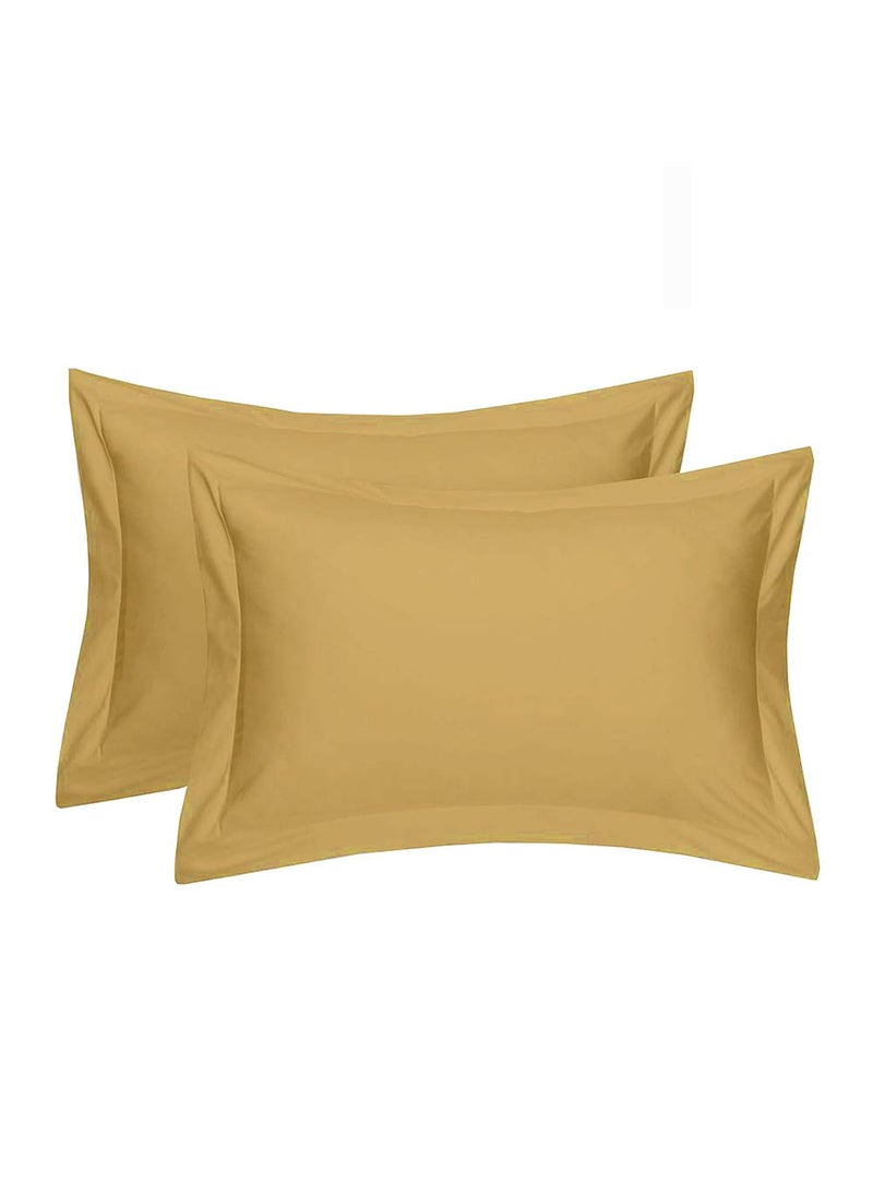 HR Products Pure Cotton Pillow Covers Set of 4 Piece Beige