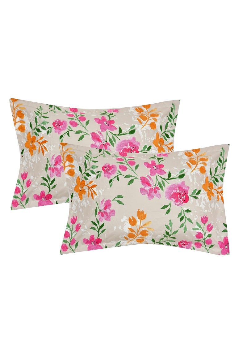 RRC Super Soft Brushed Microfiber Cotton Pillow CoversSet of 4 Pieces Pillow Covers17X27Inches 43X68CM Printed Pillow CoversFlange on Edges Pillow Covers