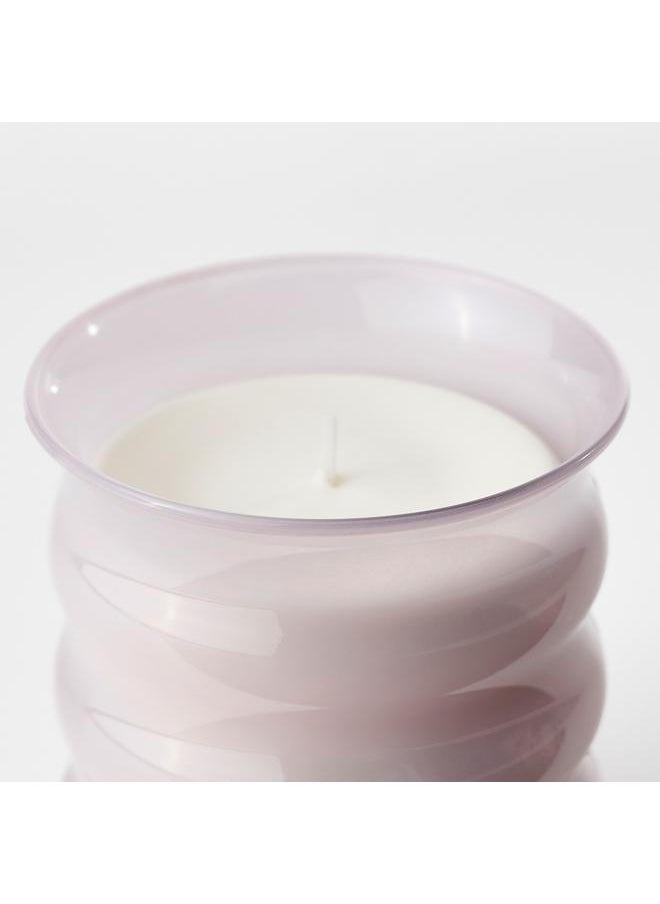 Scented candle in glass, Jasmine/pink, 50 hr