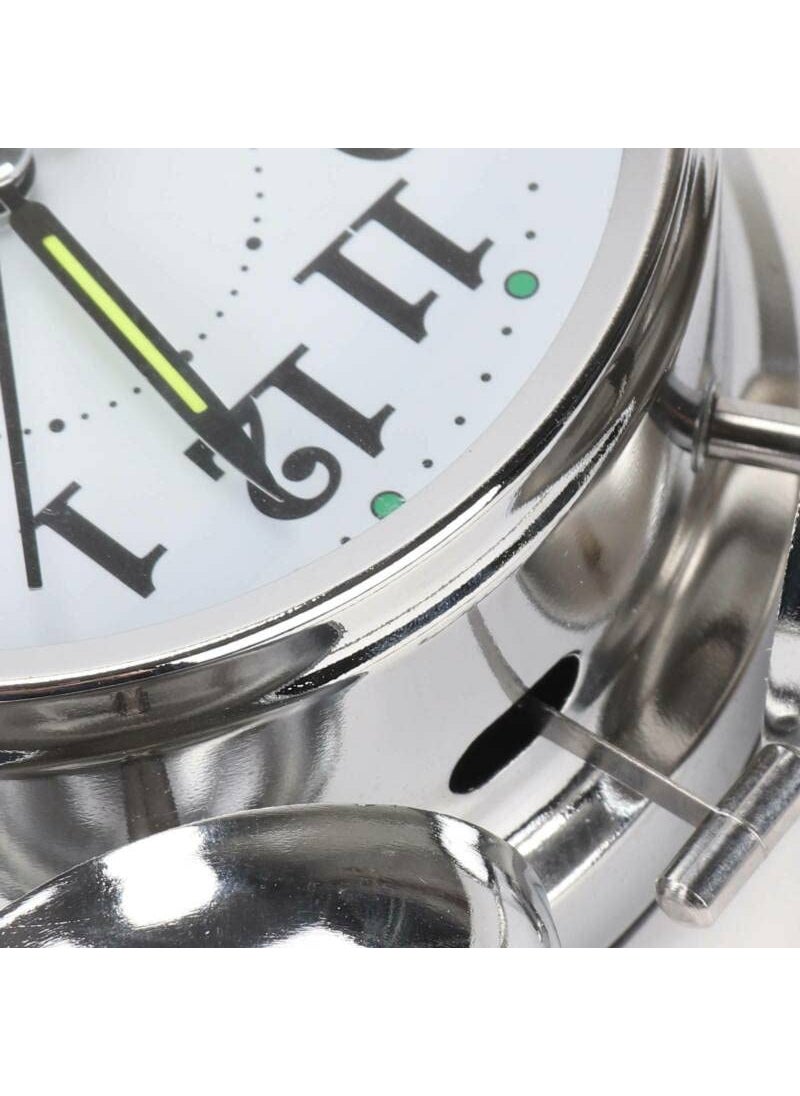 ASTOUND Traditional Classic Wind Up Double Bell Alarm Clock Chrome