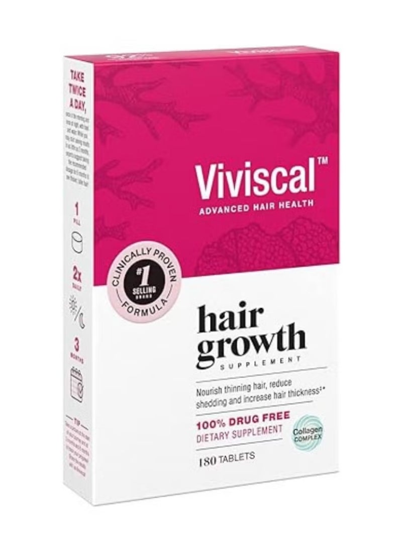 Hair Growth Supplement for Women - 180 Tablets
