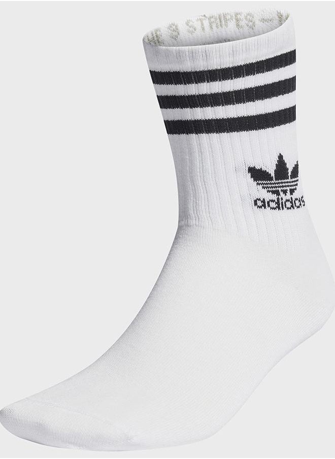 Mid Cut Crew Socks 3 Pairs